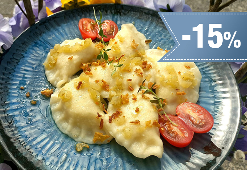 15% rabatu na całe menu