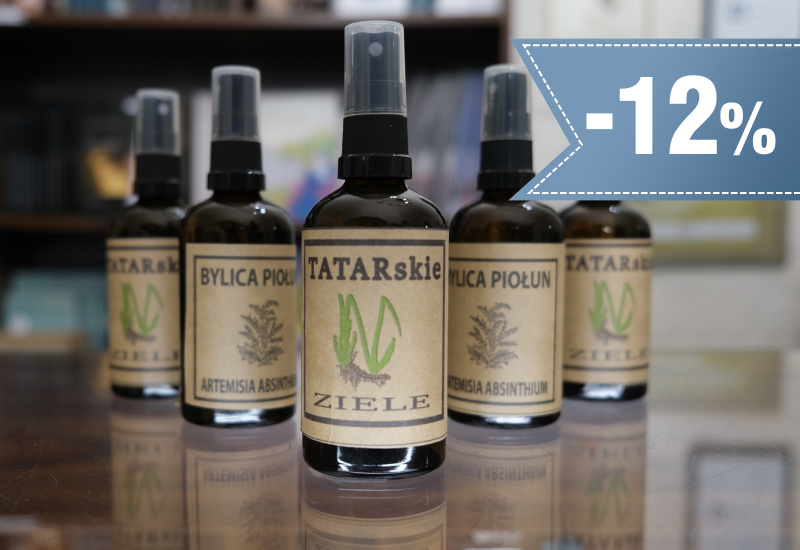 12% rabatu na hydrolaty i wyciągi ziołowe