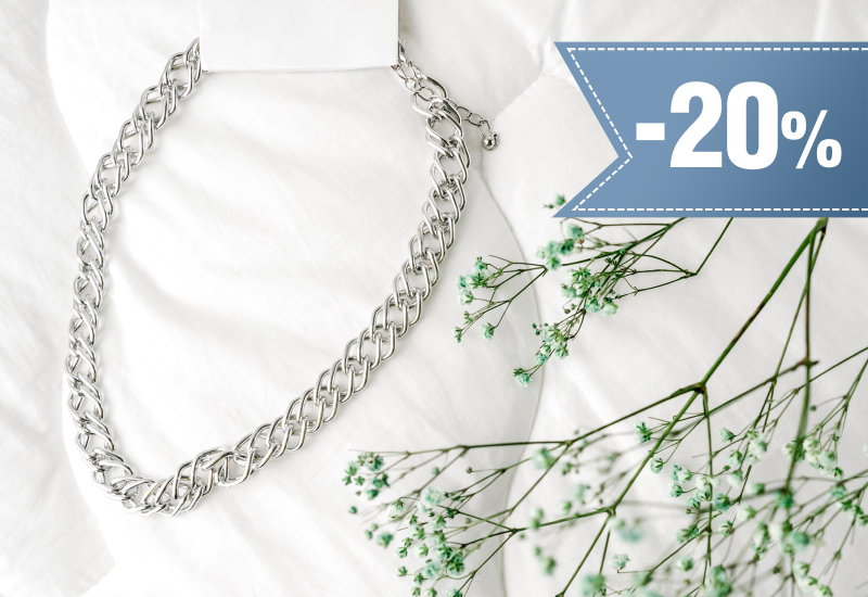 20% rabatu na srebrną biżuterię