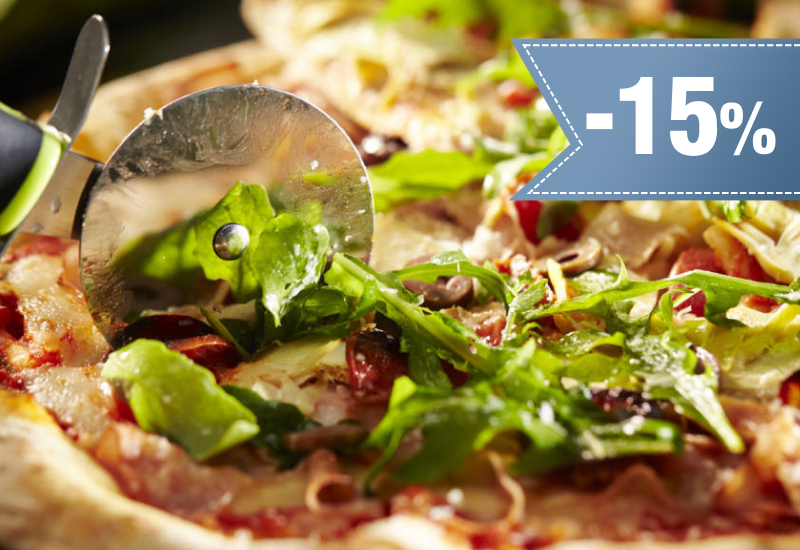 15% rabatu na dowolną pizzę 