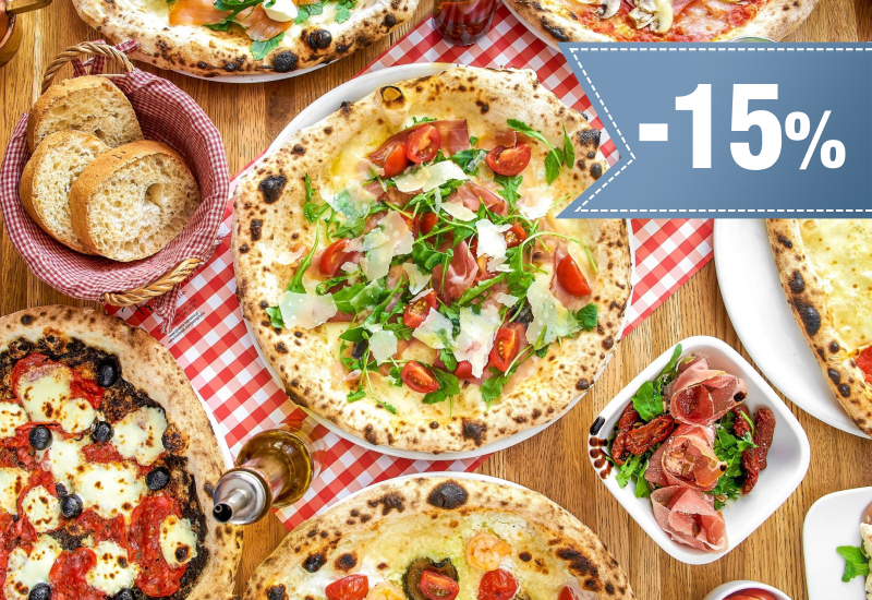 15% rabatu na pizzę